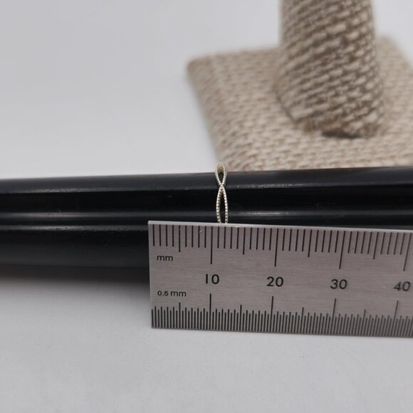 Size 7 Sterling Silver Handmade Rough Odd Band Ring A3096 - Picture 6 of 7